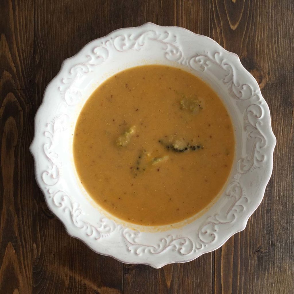 Cauliflower and Broccoli with Mustard Cream Primal Soup